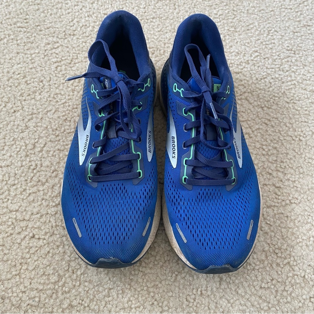 Brooks Men's Adrenaline GTS 22 Blue Running Shoes Size 10.5 - Picture 2 of 10